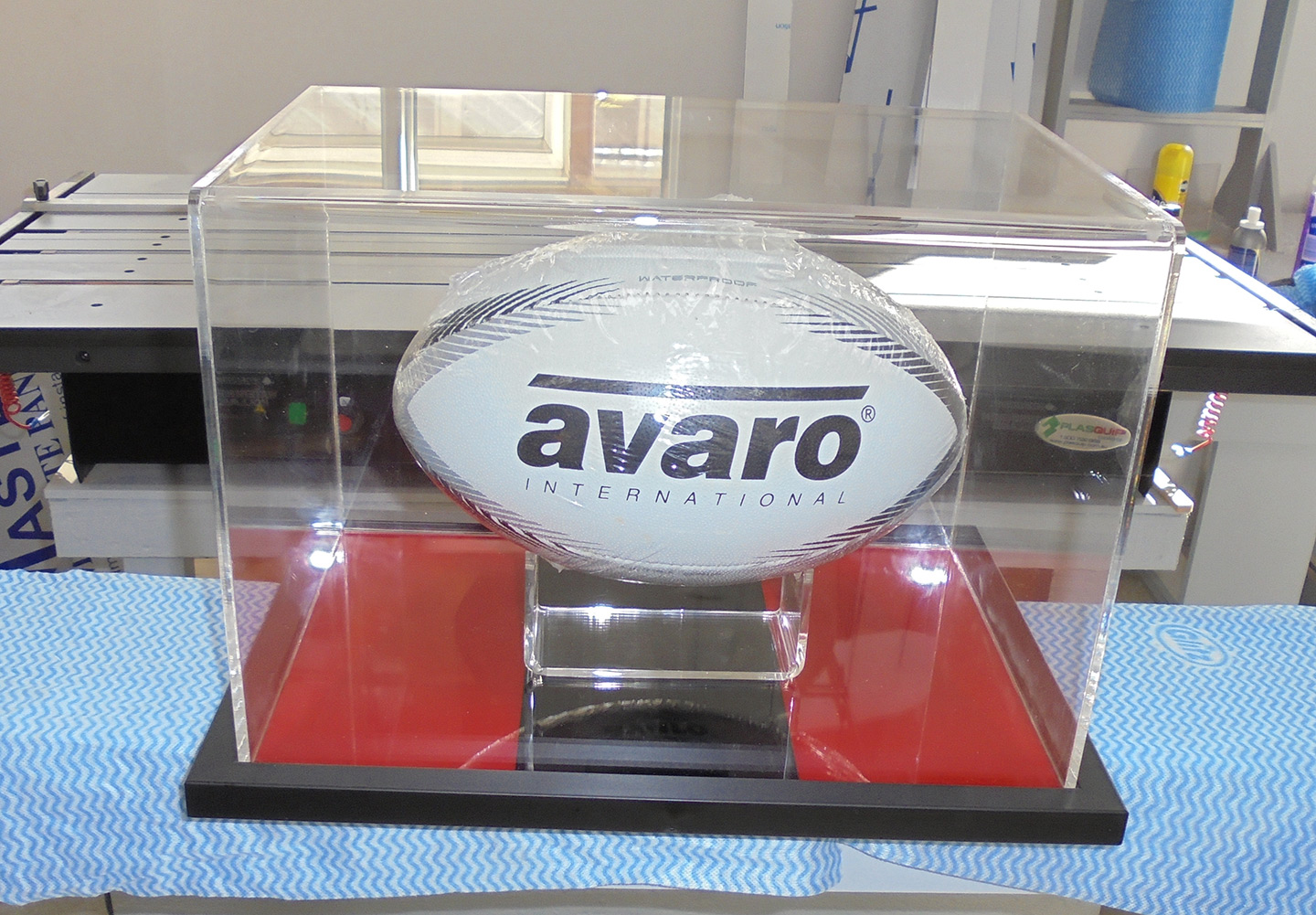Deluxe Rugby Ball Display Case